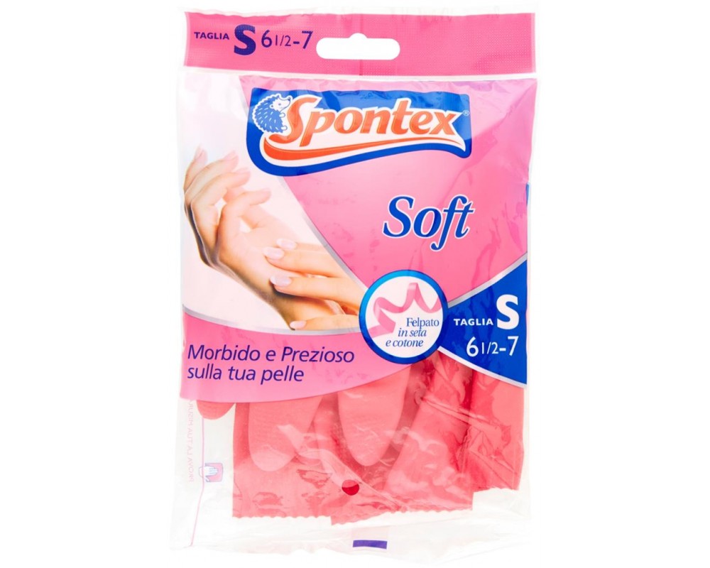 gloves spontex soft small